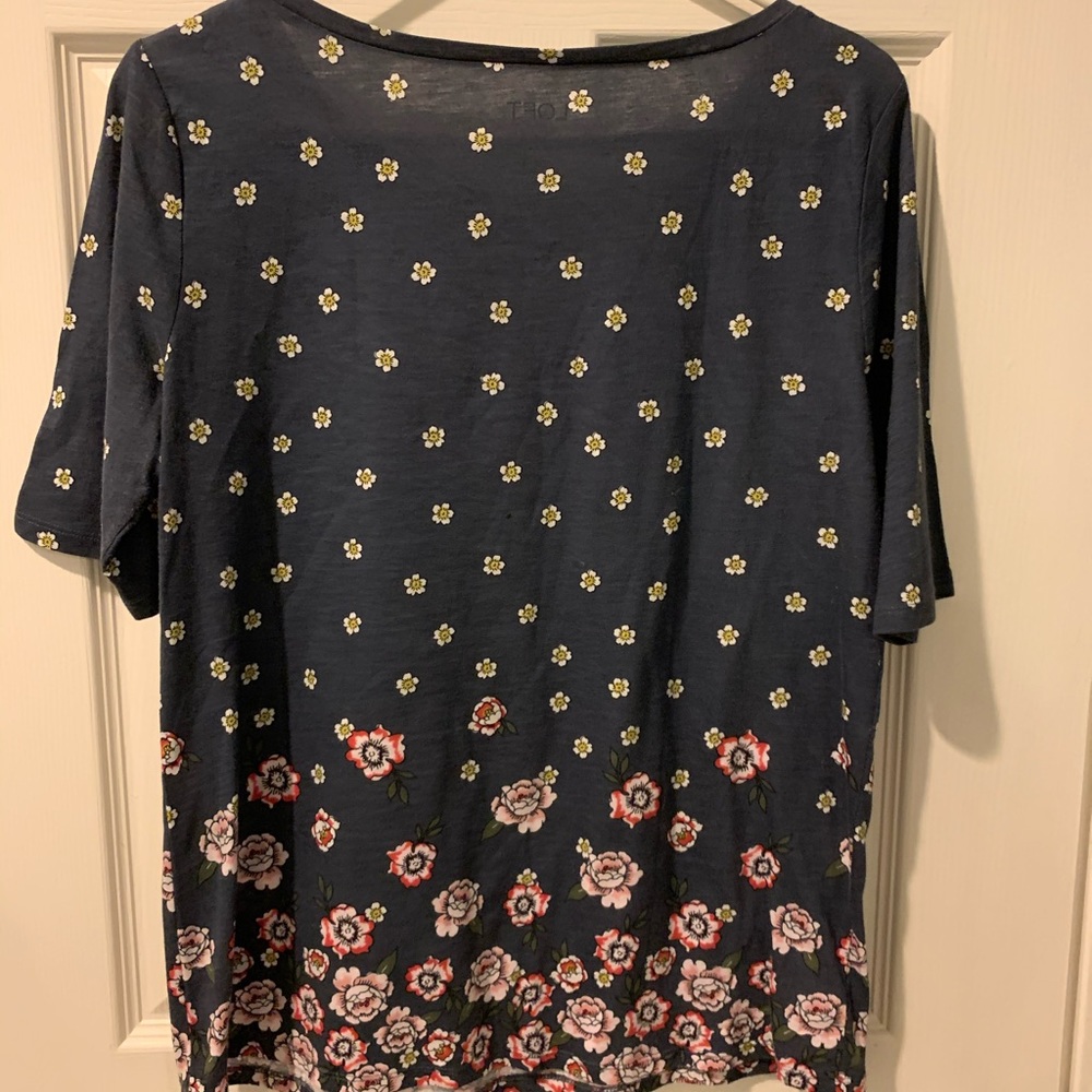 LOFT 3 qtr sleeve top